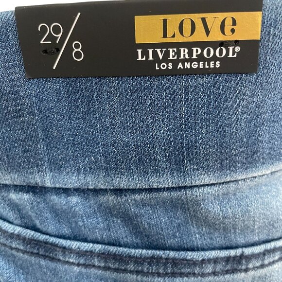Liverpool Los Angeles Womens Skinny Jeans Size 29 8 High Rise Pull On Stretch De - Picture 9 of 12